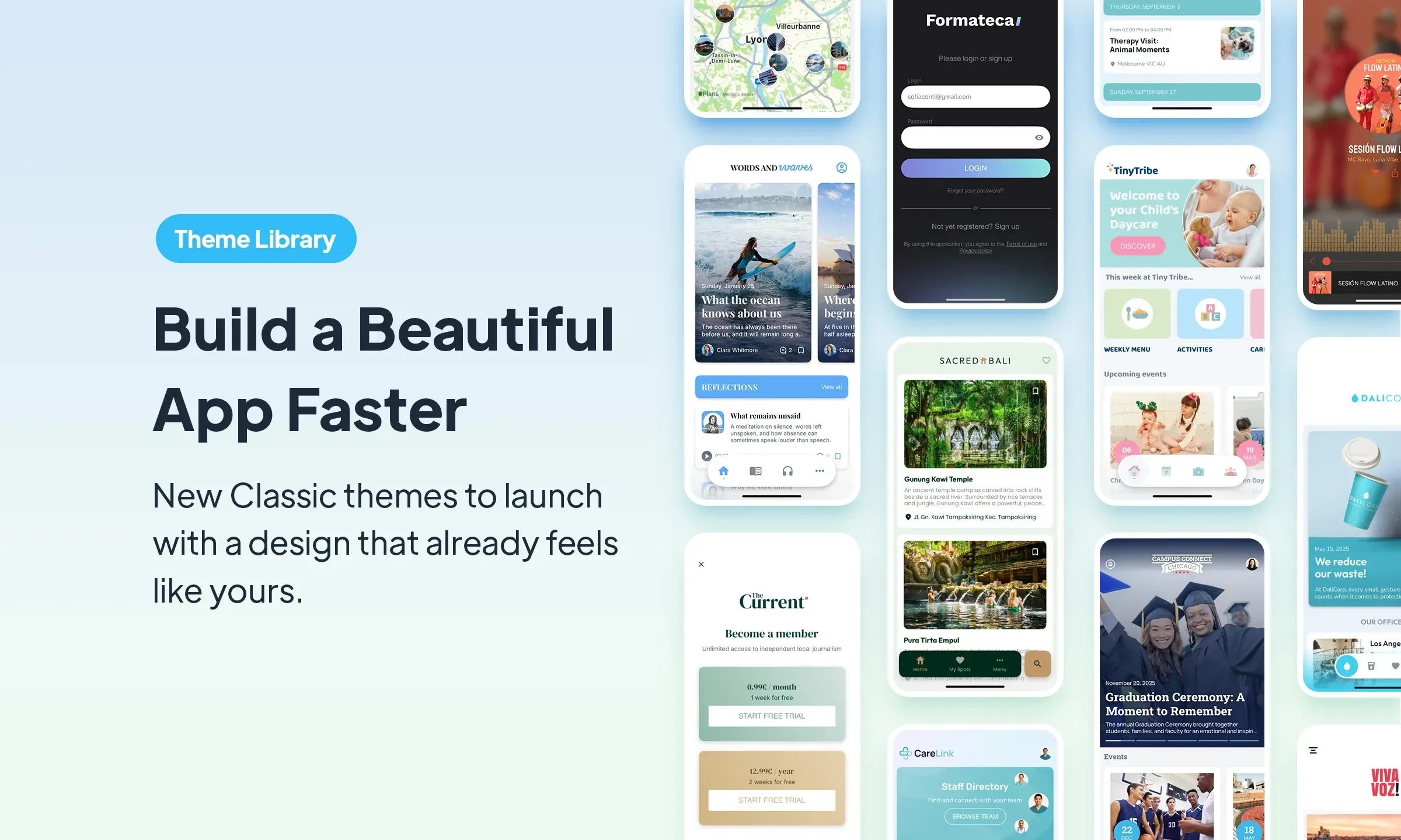 New Classic Themes to Launch Your App Faster
